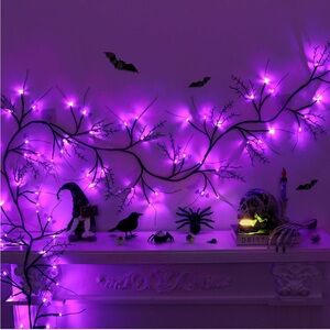 Purple Halloween LED String Lights